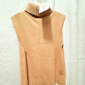 NWT Zara Beige Ribbed Knit Top